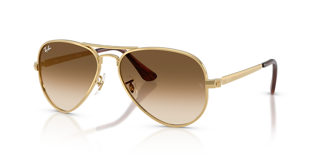 Ray-Ban AVIATOR MAX XL (58 - 16) with Brown lenses and Gold frame