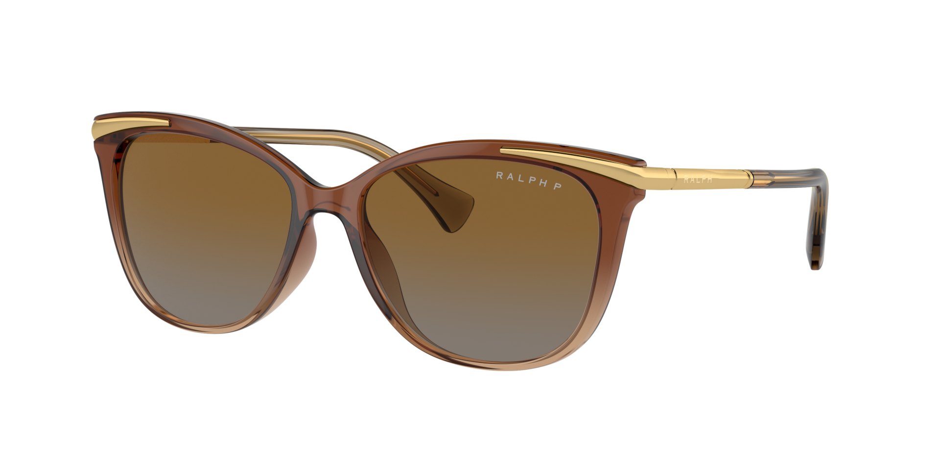 Ralph Femme Sunglass RA5309U - Couleur du Monture Transparent Marron clair Couleur de Lentille Brun dgrad polaris 75 €