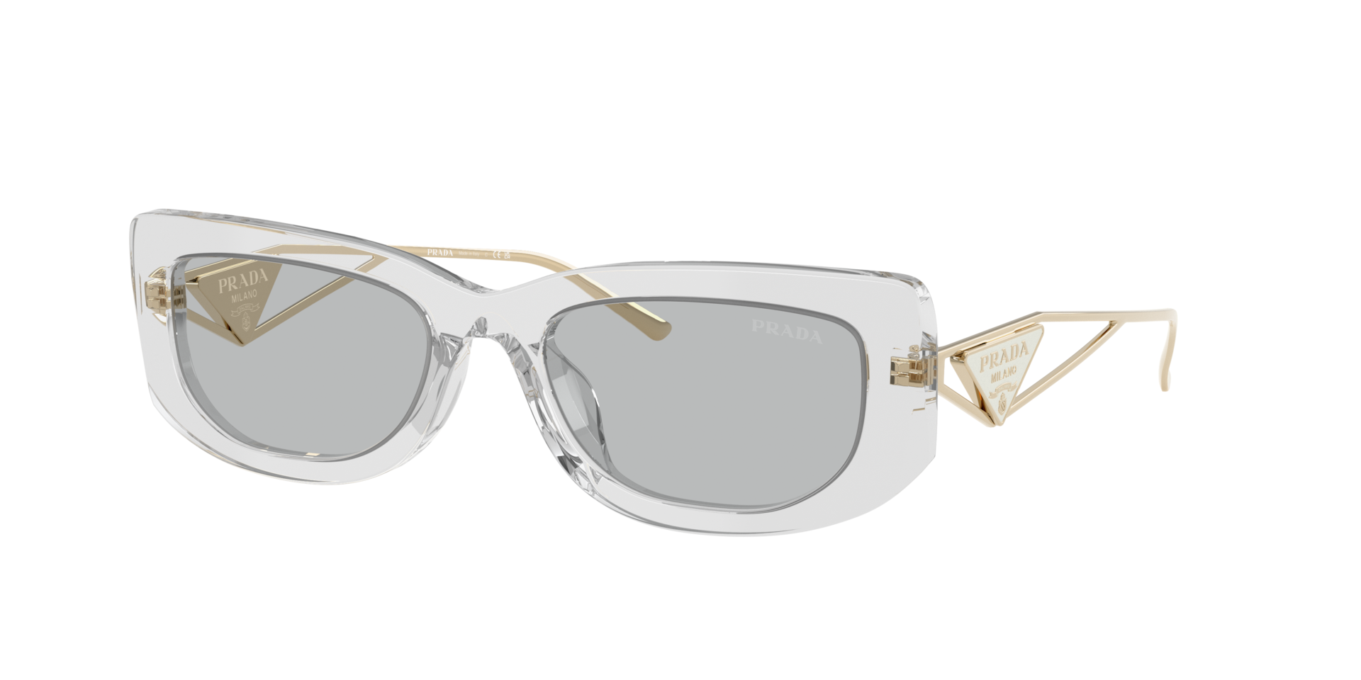 Prada PR 14YS L (53 - 19) with Grey lenses and Grey frame