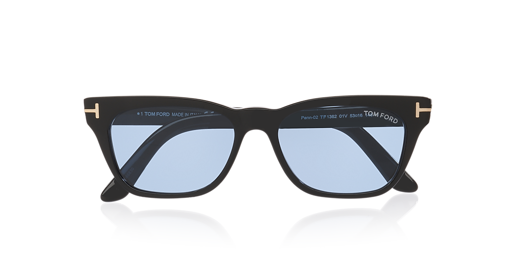 Tom Ford Penn-02 XXL (53 - 16) with Blue lenses and Black frame