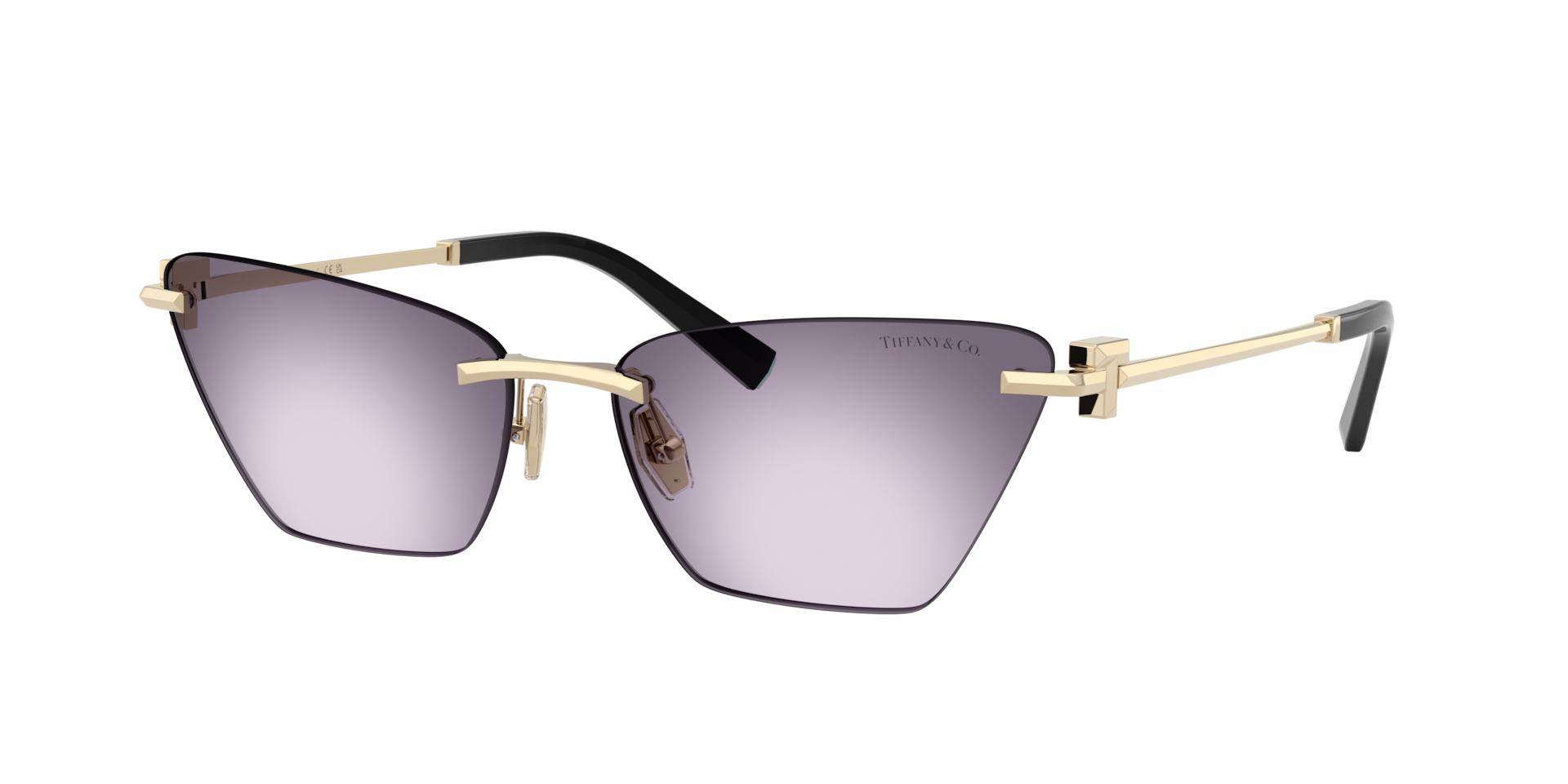 Tiffany Co Femme Sunglass TF3120 - Couleur du Monture Or Ple Couleur de Lentille Violet 400 €