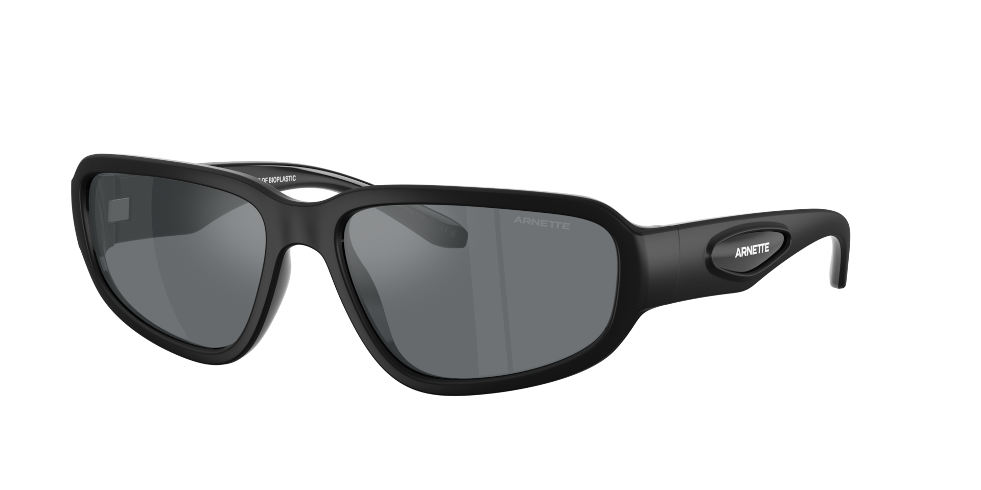Arnette Man Sunglass Goodle - Frame color: Black, Lens color: Light Grey Mirror Black
