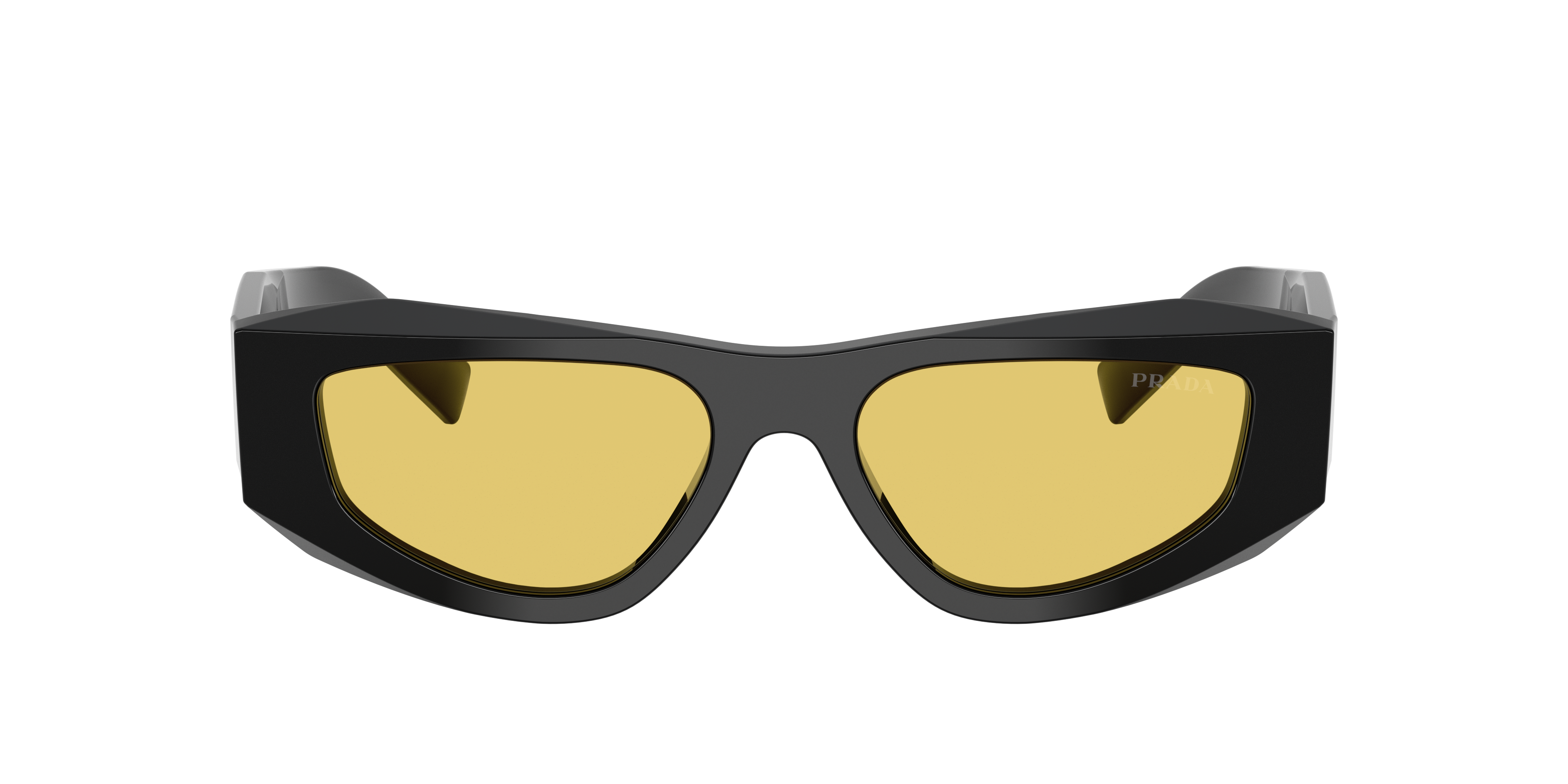 Prada PR B19S M (52 - 17) with Yellow lenses and Black frame