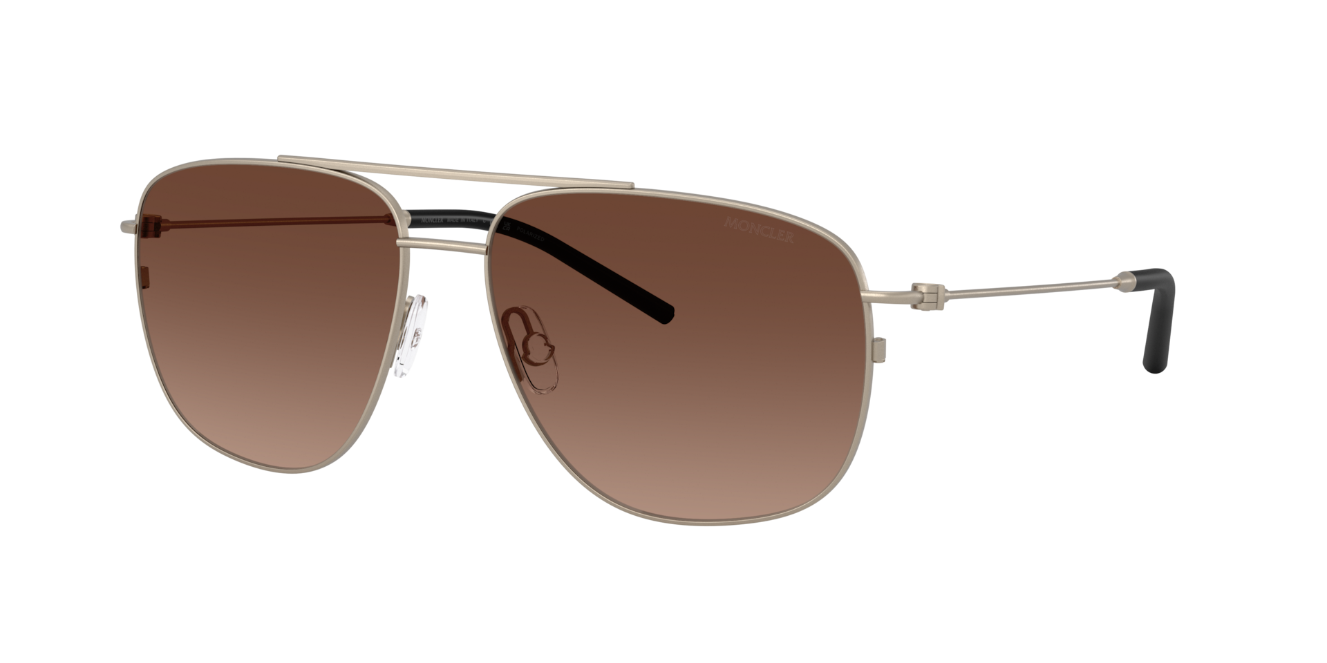 Moncler Unisex Sunglass Alumni - Couleur du Monture Bronze mat Couleur de Lentille Dgrad Marron Polaris 370 €