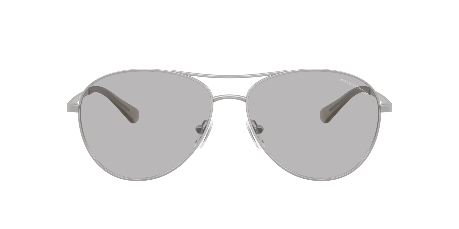 Armani Exchange AX2061S XL (59 - 15) with Grey lenses and Silver