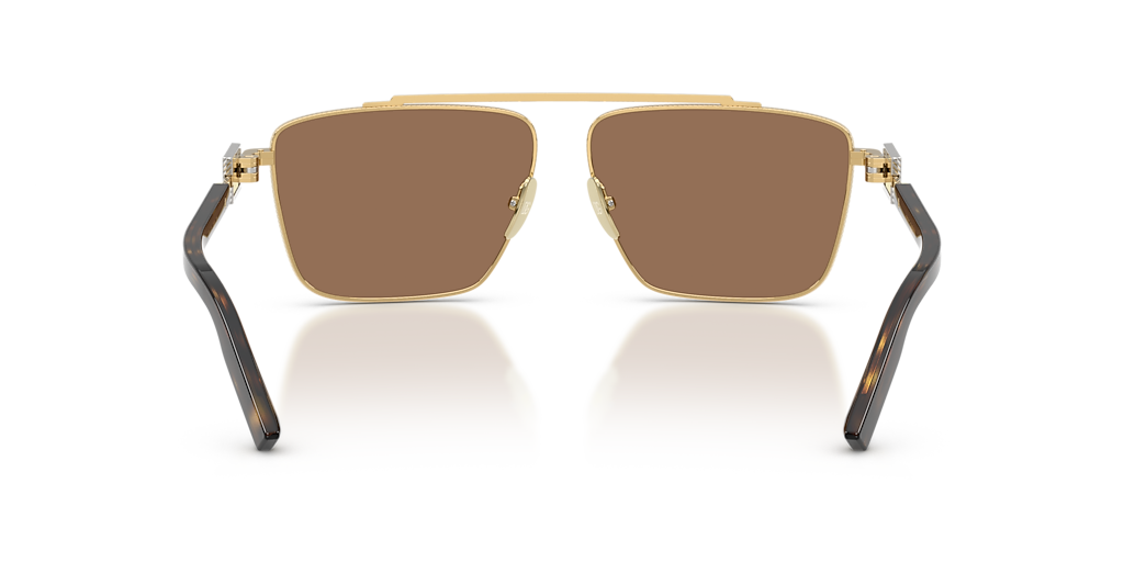 Dolce&Gabbana DG2336 XL (59 - 12) with Brown lenses and Gold frame