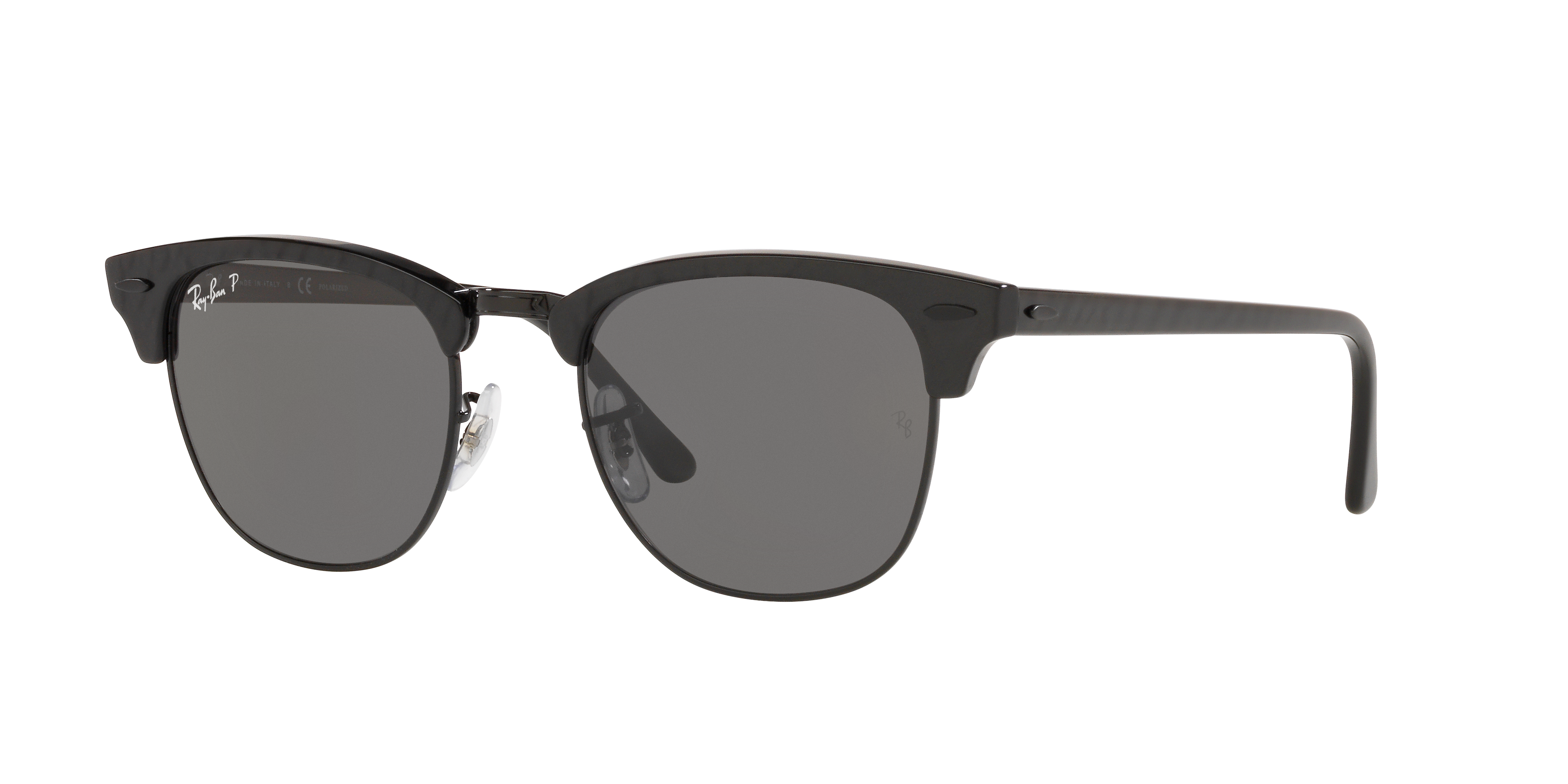 Ray-Ban RB3016 CLUBMASTER 1354/R5 51□21 Ray-Ban Clubmaster Classic L (51 - 21) with Black lenses and Black