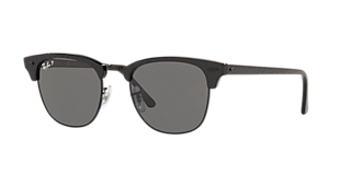 Ray-Ban Clubmaster Classic XL (55 - 19) with Green lenses and