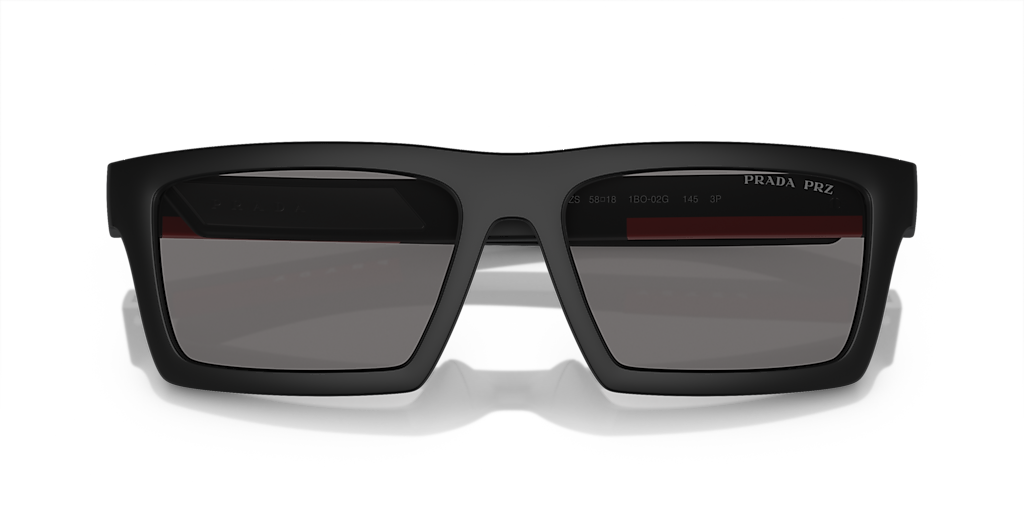 Prada Linea Rossa PS 02ZSU XXL (58 - 18) com Lentes Cinza e