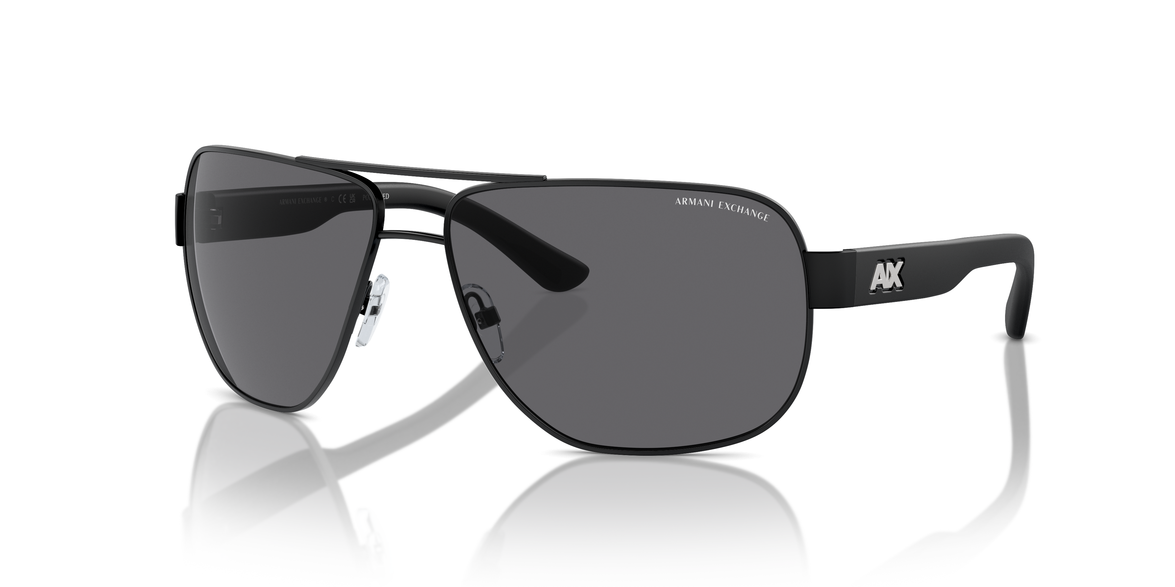 Armani Exchange AX2012S M (62 - 14) with Grey lenses and Black