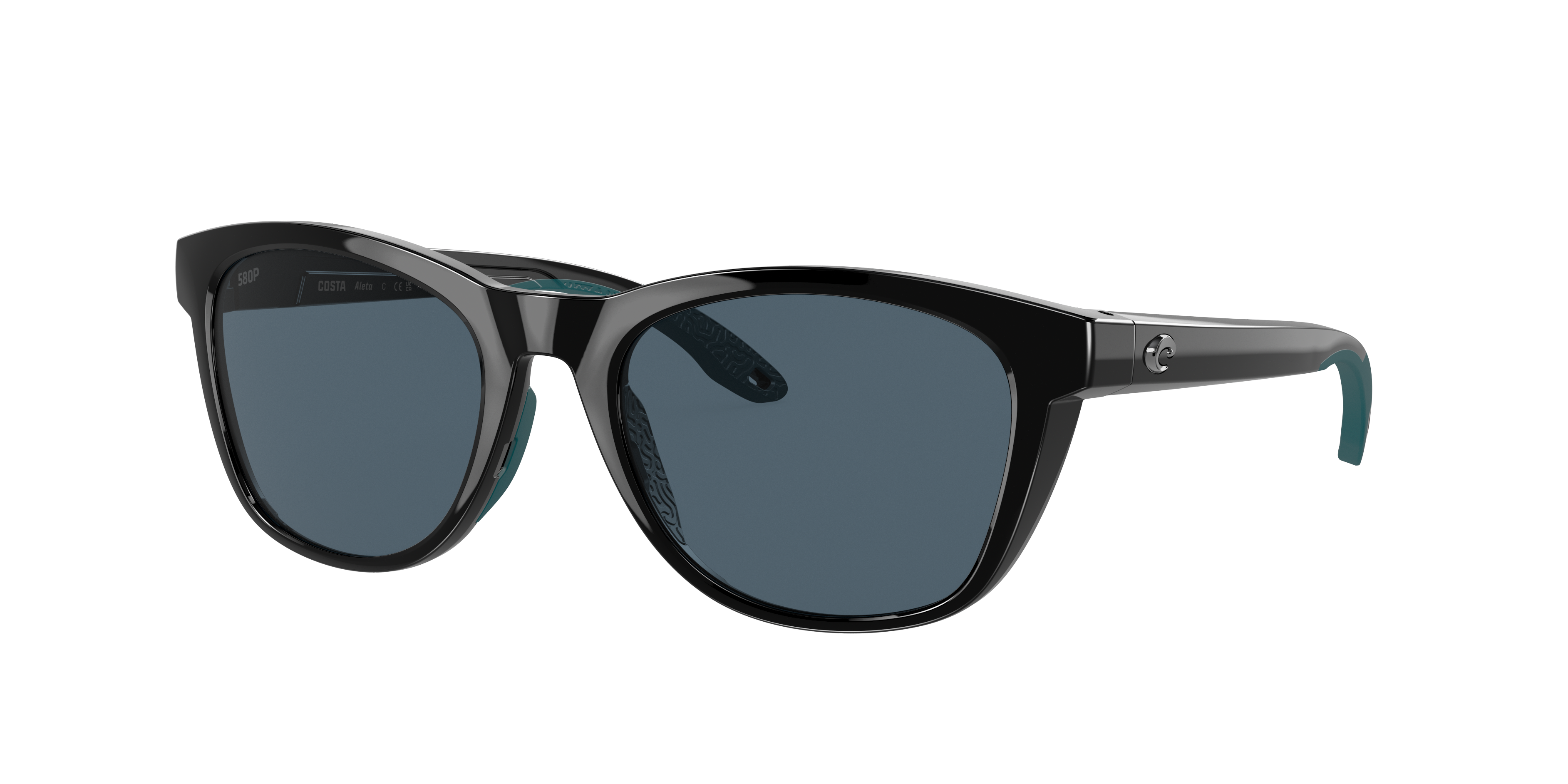 Costa Woman Sunglass 6S9108 Aleta -  Frame color: Black, Lens color: Gray