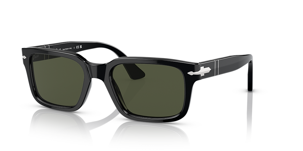 Persol PO3272S L (55 - 20) with Green lenses and Black frame