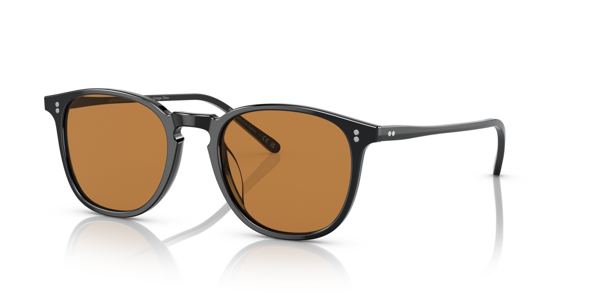 Oliver Peoples Finley 1993 Sun S (48 - 20) com Lentes Marrom e