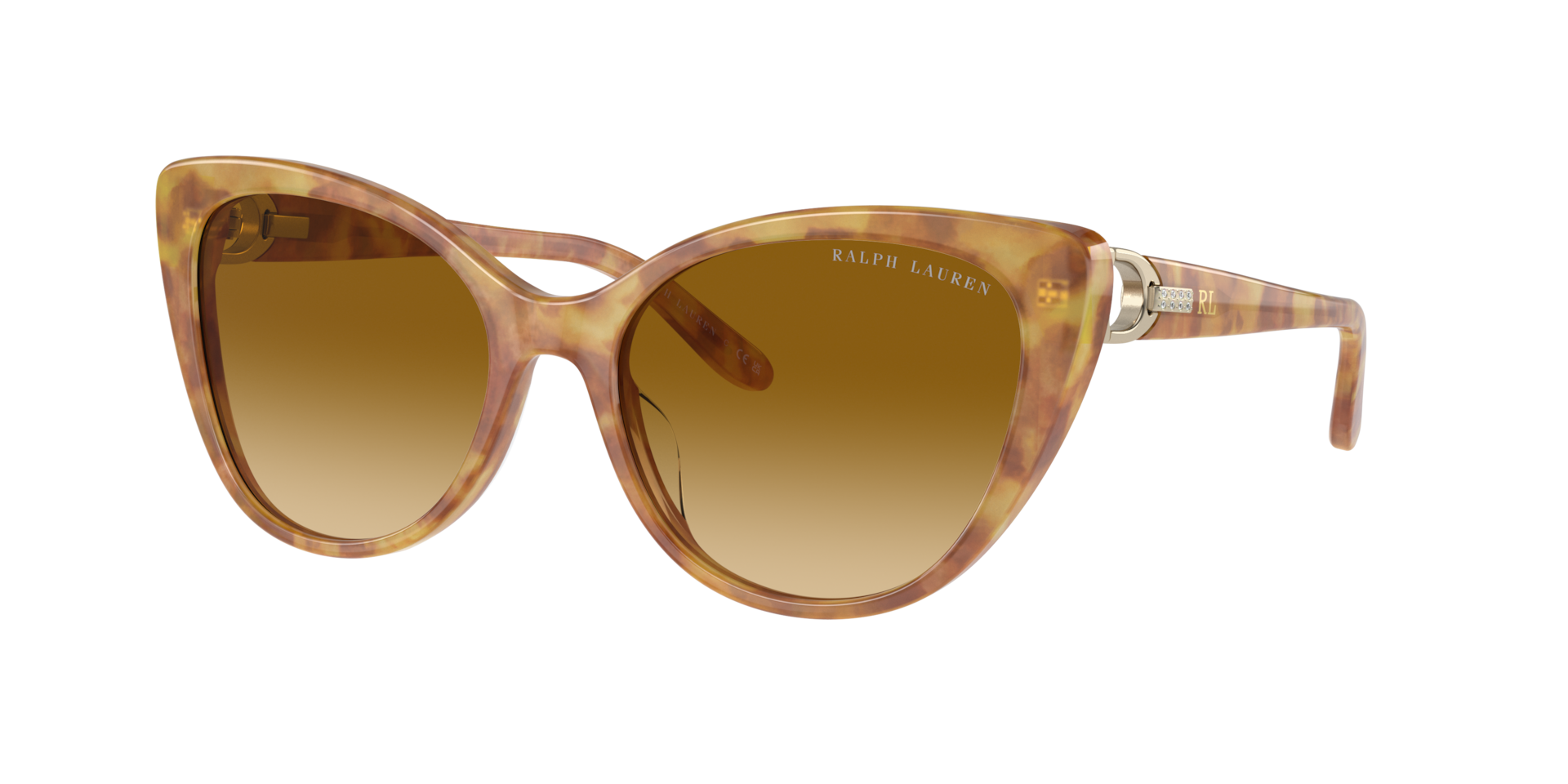 Ralph Lauren Woman Sunglass RL8215BU -  Frame color: Light Havana, Lens color: Gradient Yellow