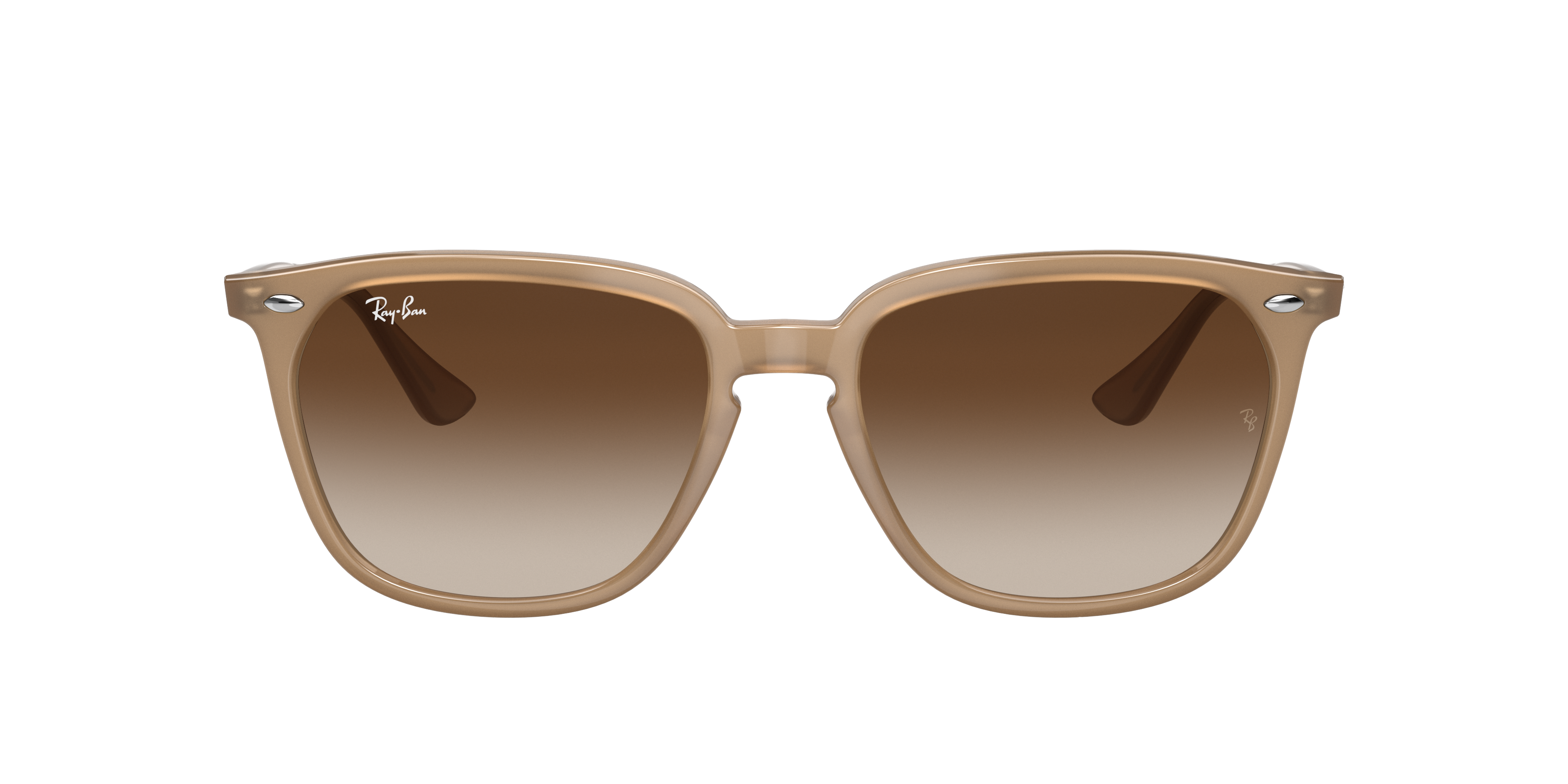 Ray-Ban RB4362 L (55 - 18) with Brown lenses and Beige frame