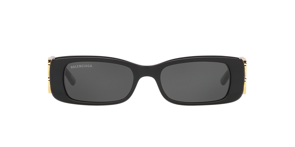 Balenciaga BB0096S XS (51 - 18) with Grey lenses and Black frame