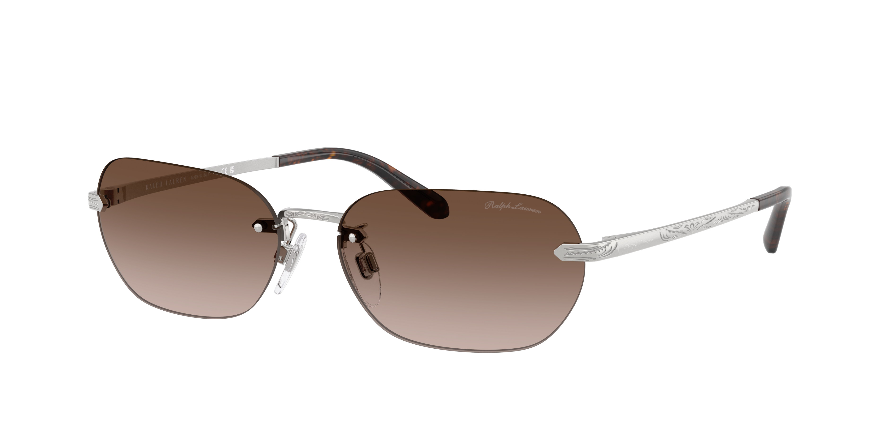 Ralph Lauren RL7089 L (59 - 16) with Brown lenses and Silver frame