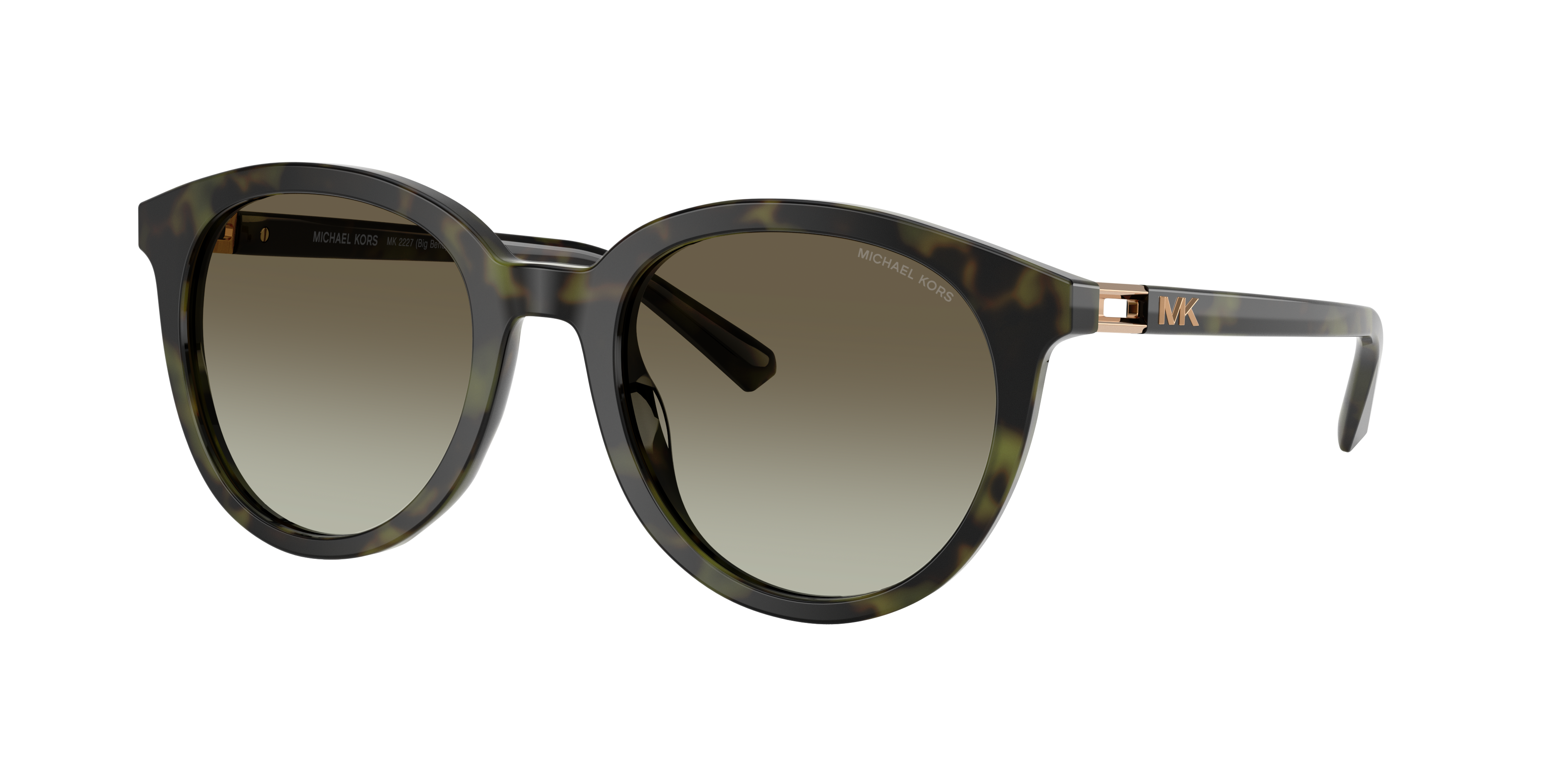 Michael Kors Man Sunglass Big Bend -  Frame color: Olive Tortoise, Lens color: Olive Gradient