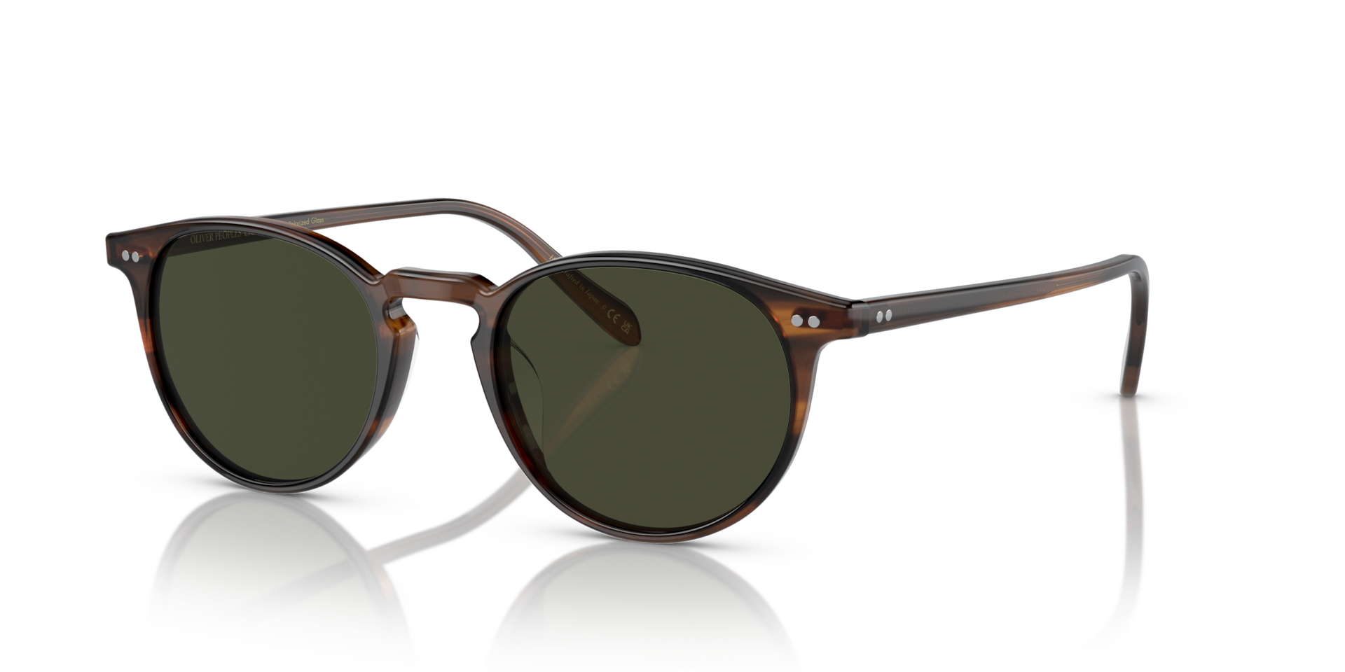 Oliver Peoples OV5004SU Riley Sun S (49 - 20) with Green lenses