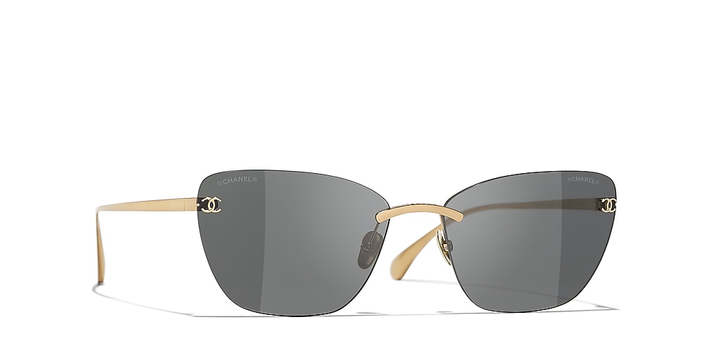 Chanel Cat Eye Sunglasses CH4286T M (59 - 17) with Grey lenses and