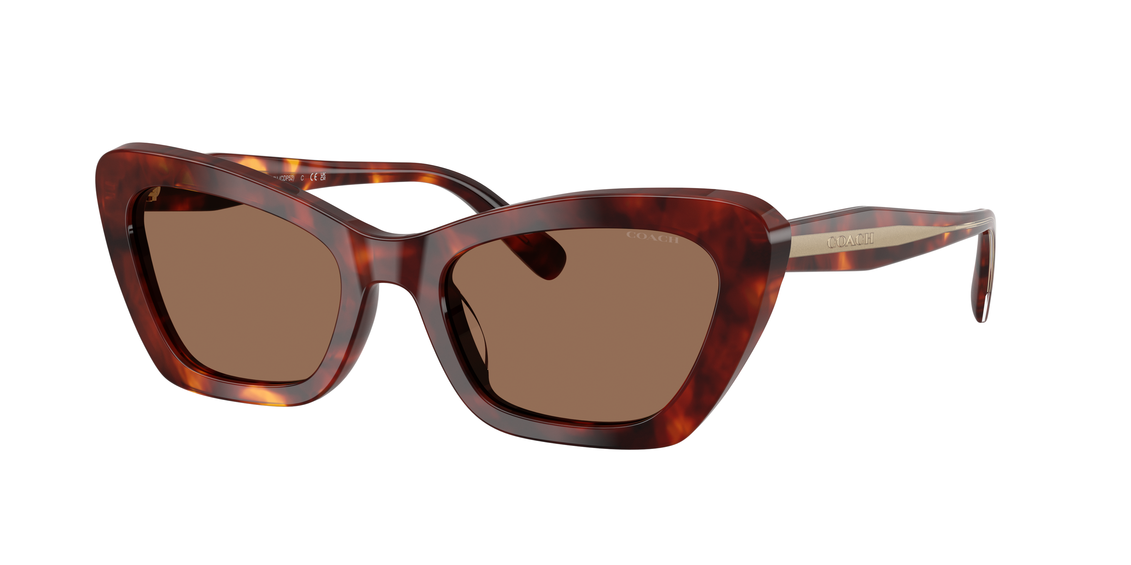 Coach Woman Sunglass CDP52 -  Frame color: Walnut Tortoise, Lens color: Brown Solid