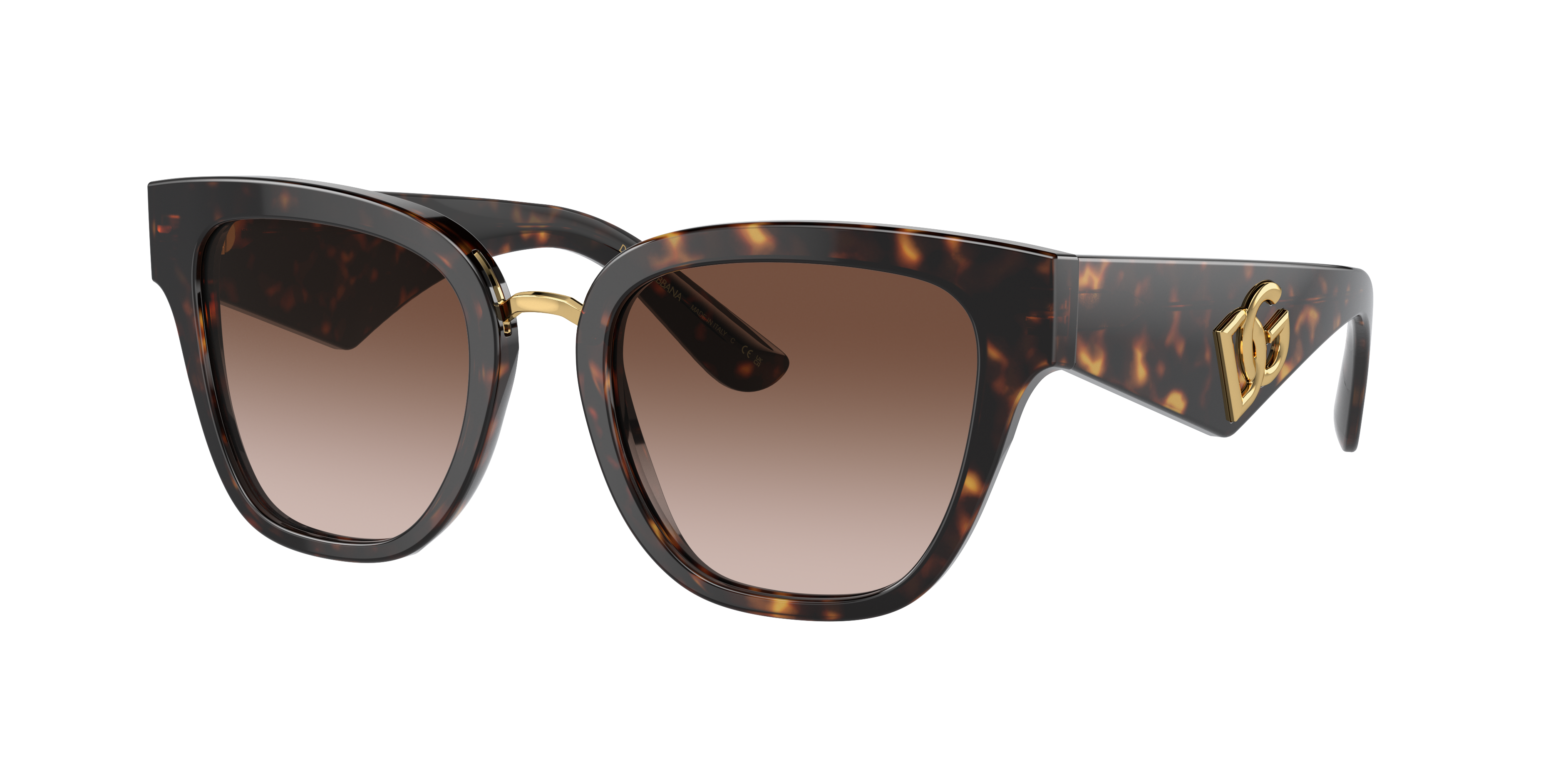 Dolce&Gabbana DG4437 M (51 - 20) with Brown lenses and Tortoise
