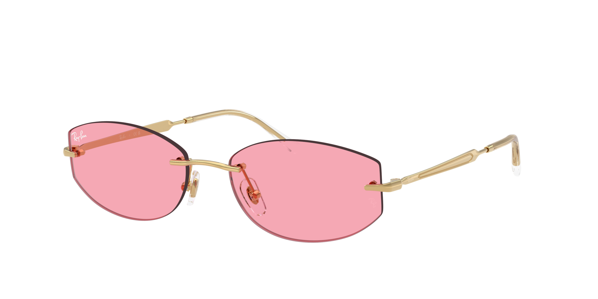 Ray-Ban Unisex Sunglass RB3792 -  Framekleur: Arista, Lenskleur: Roze
