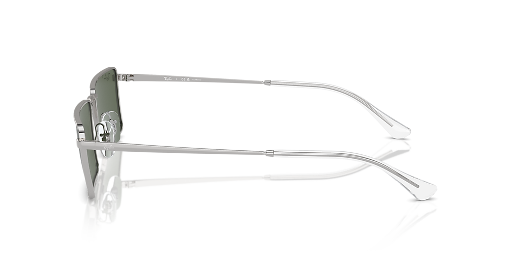 Ray-Ban Emy Bio-Based XXL (59 - 17) with Green lenses and Silver