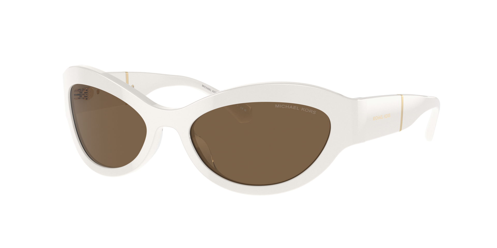 Michael Kors Femme Sunglass MK2198 Burano - Couleur du Monture Optic White Couleur de Lentille Marron uni 76 €