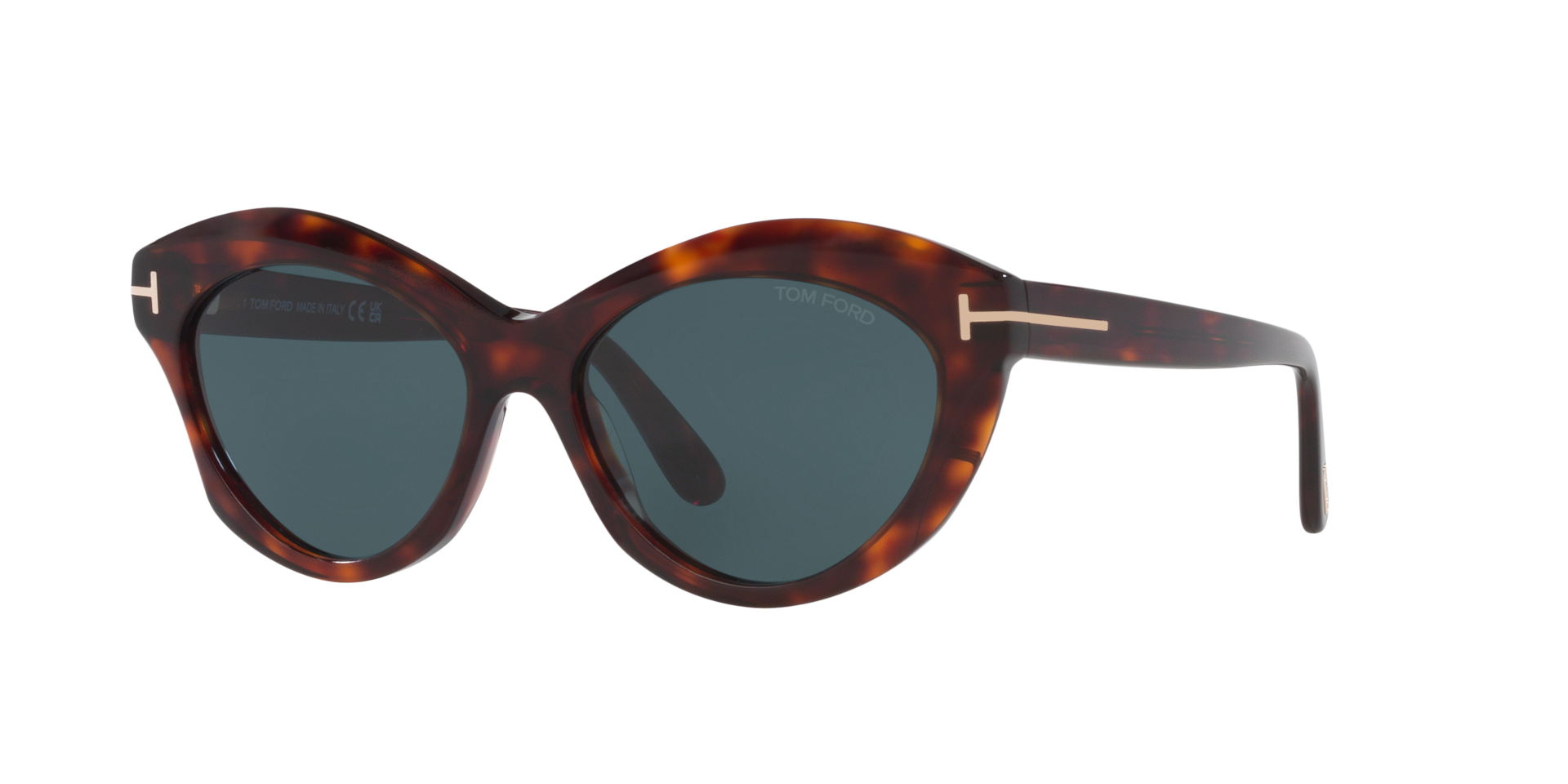 Tom Ford Femme Sunglass Toni - Couleur du Monture Rouge Couleur de Lentille Bleu 224 €