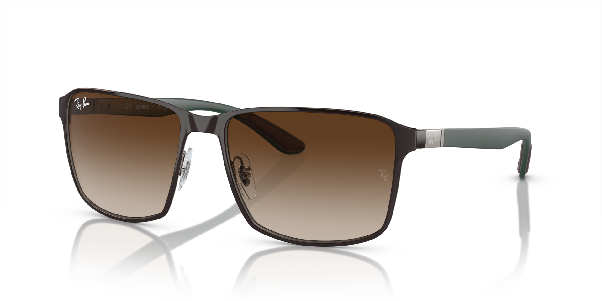 Ray-Ban RB3721 XXL (59 - 17) with Brown lenses and Brown frame