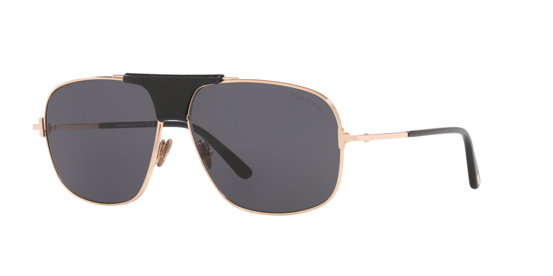 Tom Ford Homme Sunglass Tex - Couleur du Monture Or brillant Couleur de Lentille Gris 287 €