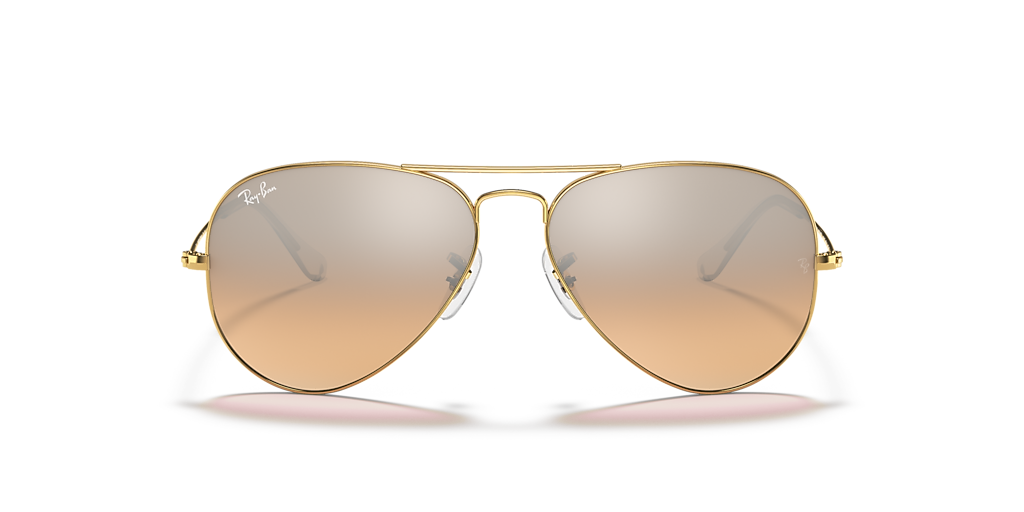 Ray-Ban Aviator Gradient M (55 - 14) with Silver lenses and Gold