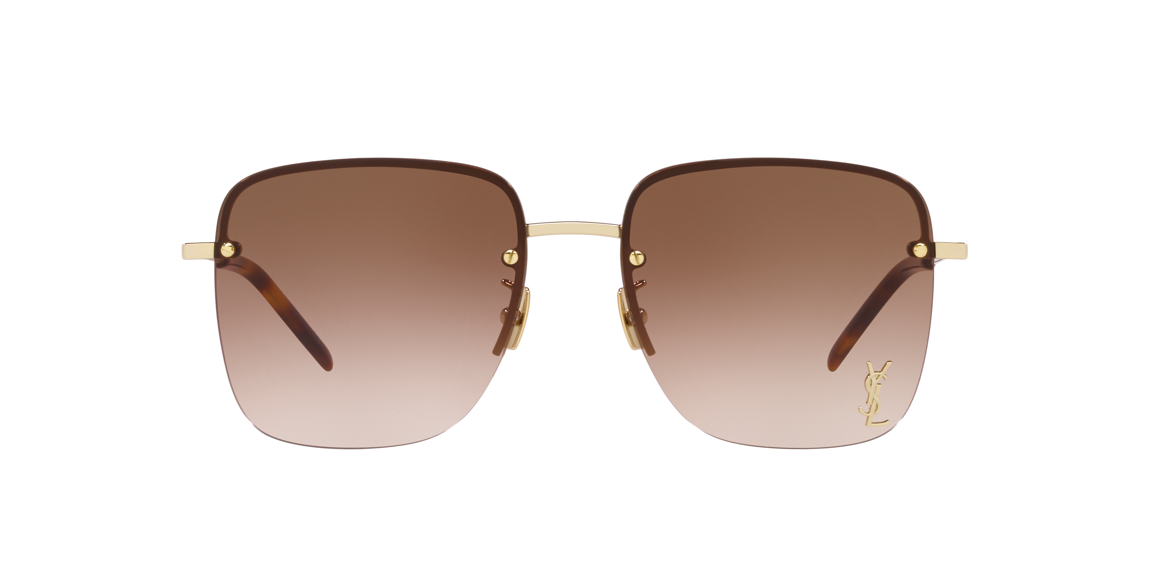 Saint Laurent SL 312 M L (58 - 17) with Gold lenses and Gold frame