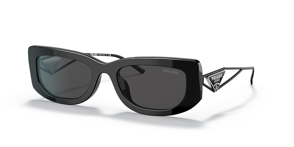 Prada PR 14YS L (53 - 19) with Grey lenses and Black frame