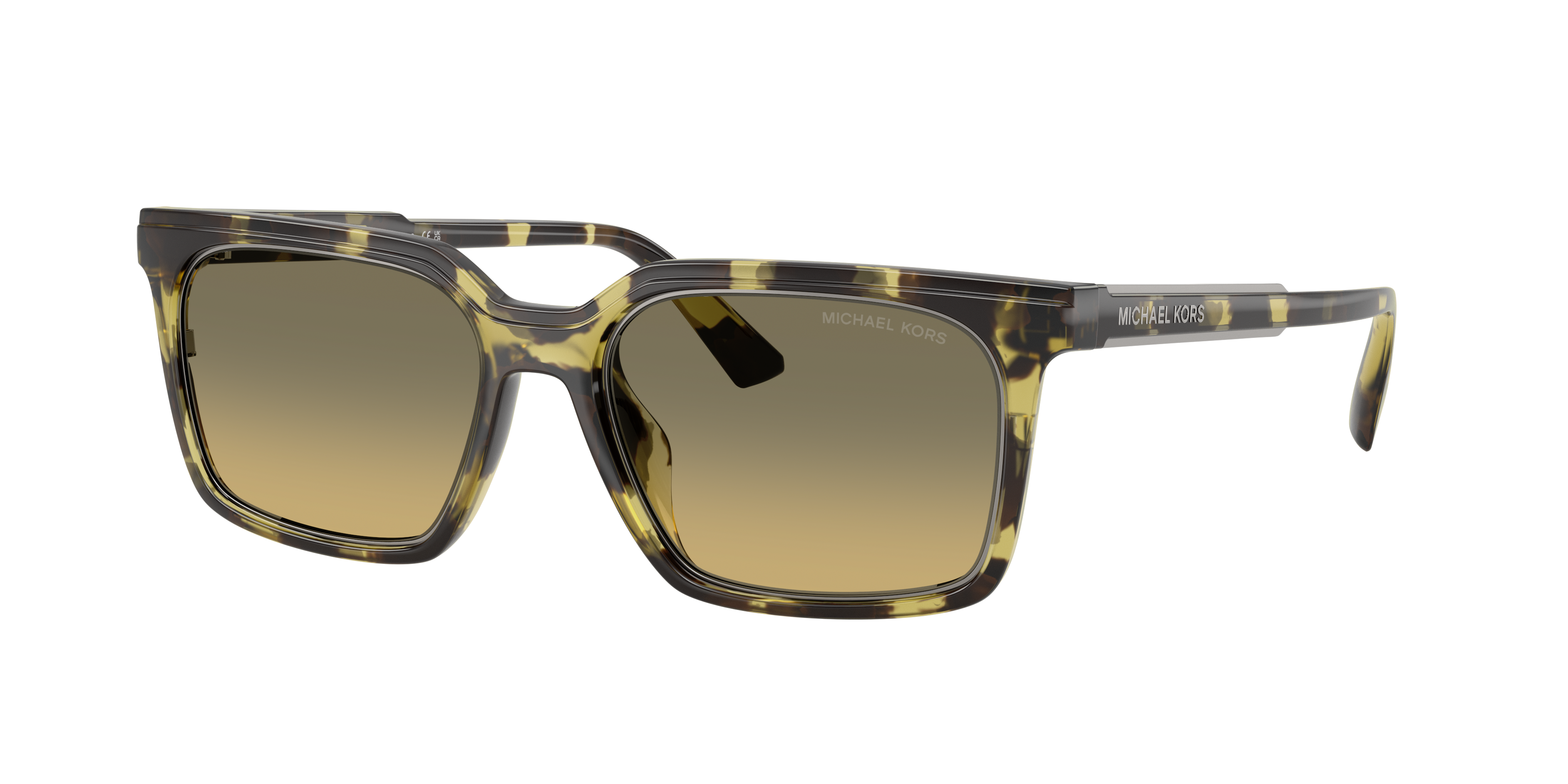 Michael Kors Man Sunglass Honolulu -  Frame color: Olive Tortoise, Lens color: Olive Gradient