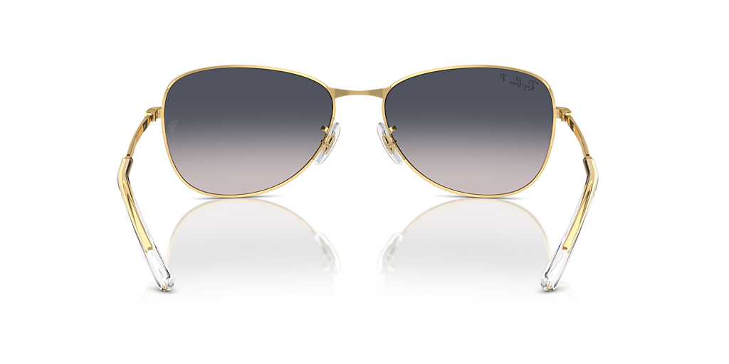 Ray-Ban RB3733 L (56 - 17) with Blue lenses and Gold frame
