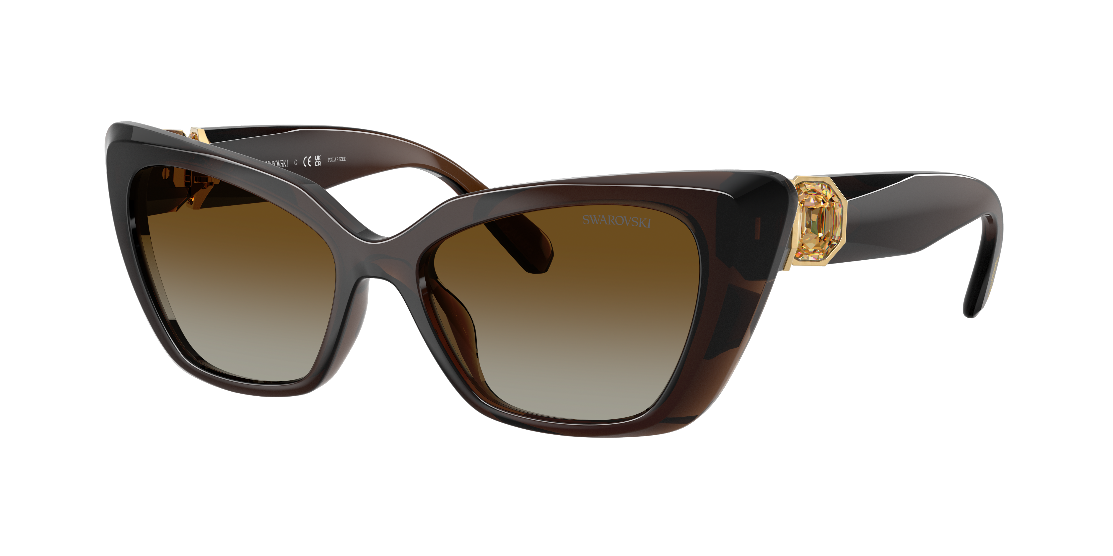 Swarovski SK6047 XS (54 - 17) with Brown lenses and Brown frame