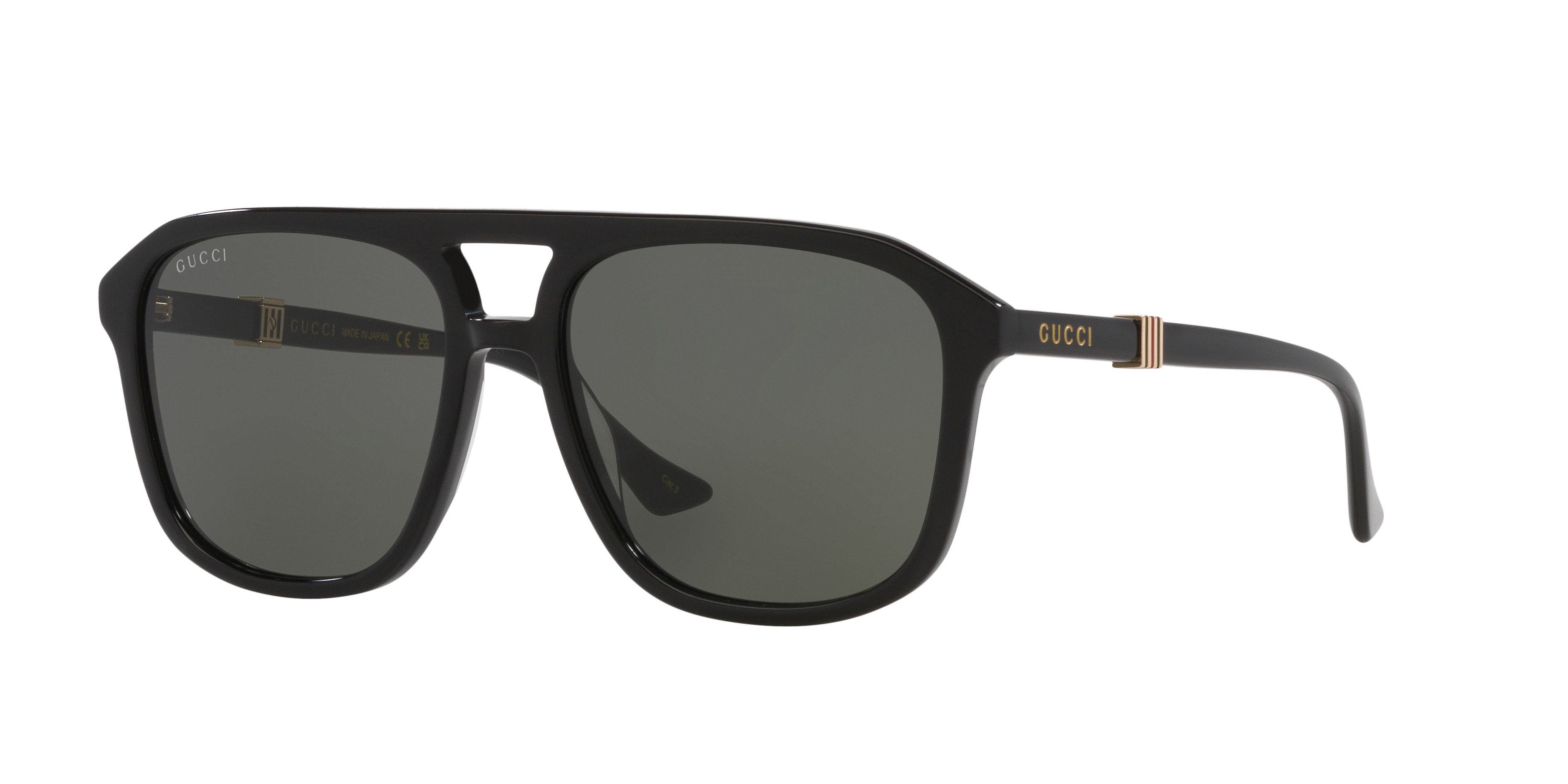 Gucci GG1494S M (57 - 17) with Grey lenses and Black frame