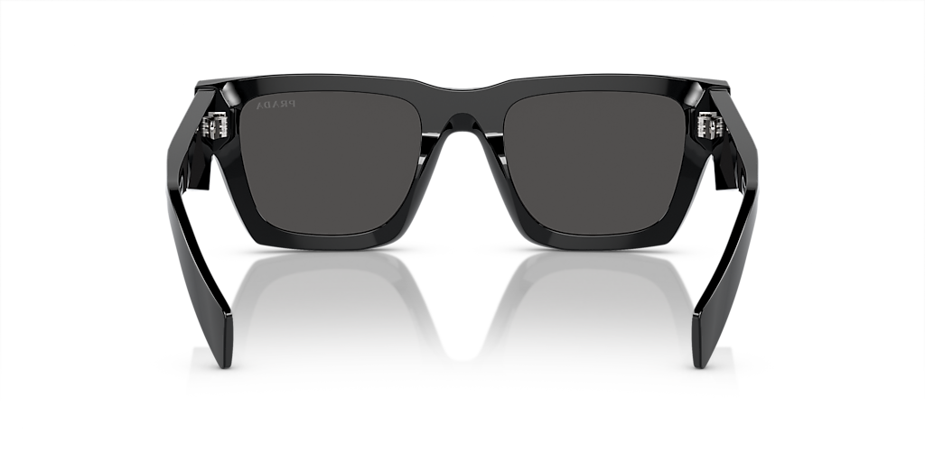 Prada PR A06S M (50 - 21) com Lentes Cinza e Armação Preto