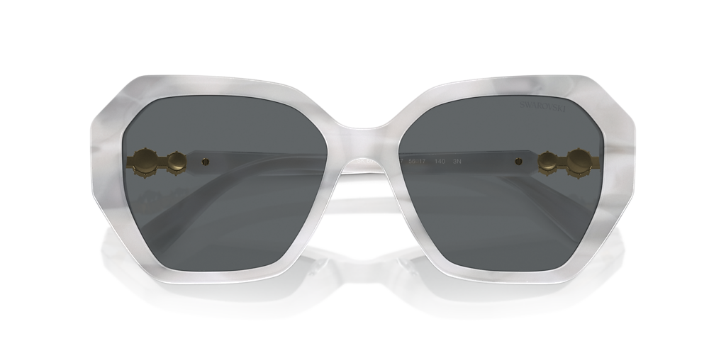 Swarovski SK6017 M (56 - 17) with Grey lenses and White frame