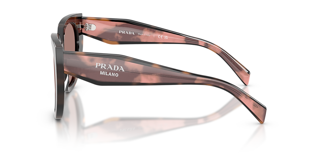 Prada PR 14WS M (52 - 20) with Brown lenses and Tortoise frame