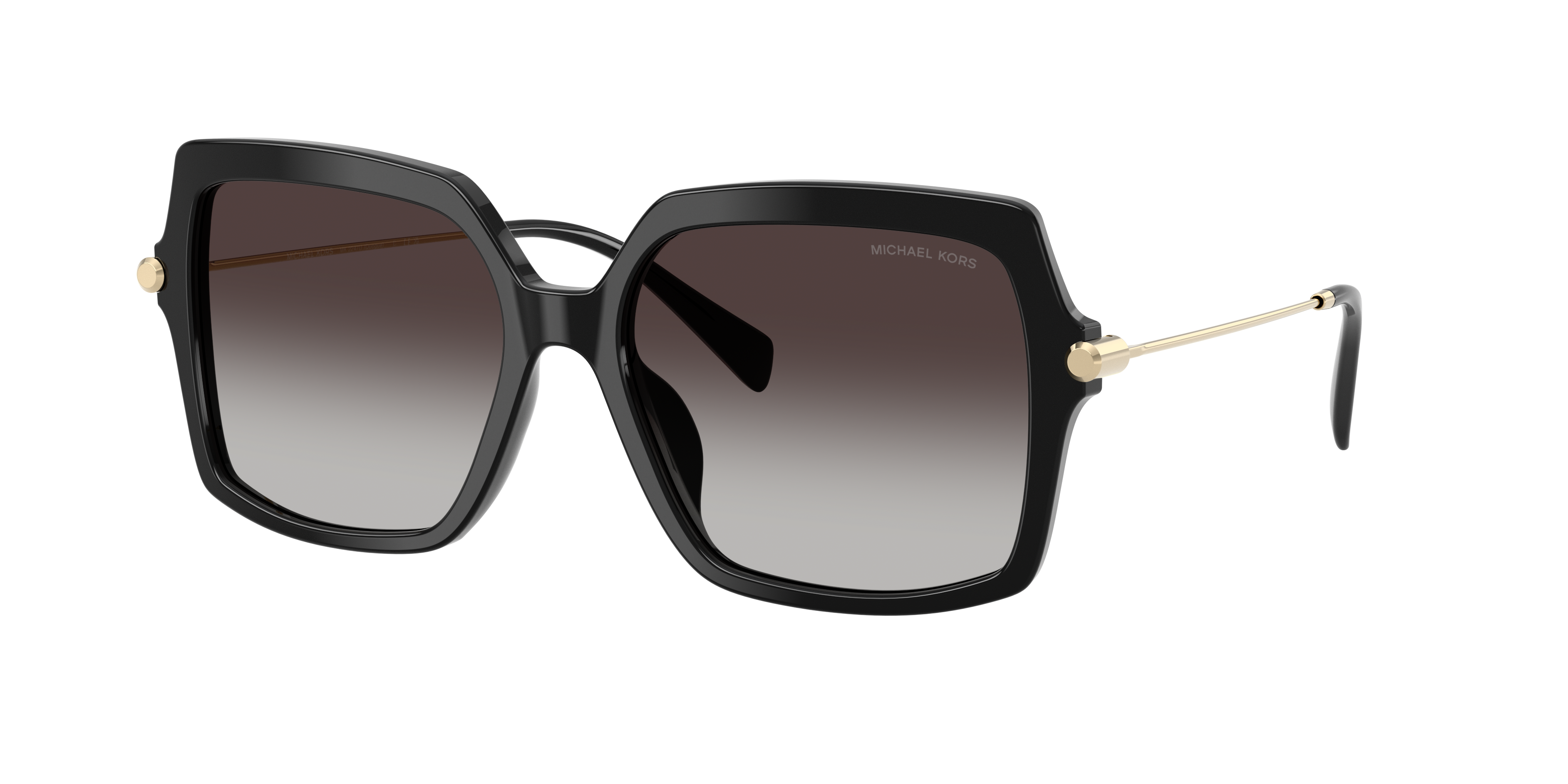 Michael Kors Woman Sunglass Quogue -  Frame color: Black, Lens color: Dark Grey Gradient