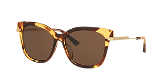 小物 BOTTEGA VENETA SUNGLASSES Bottega Veneta BV1273S XXL (63 - 12) with Grey lenses and Tortoise
