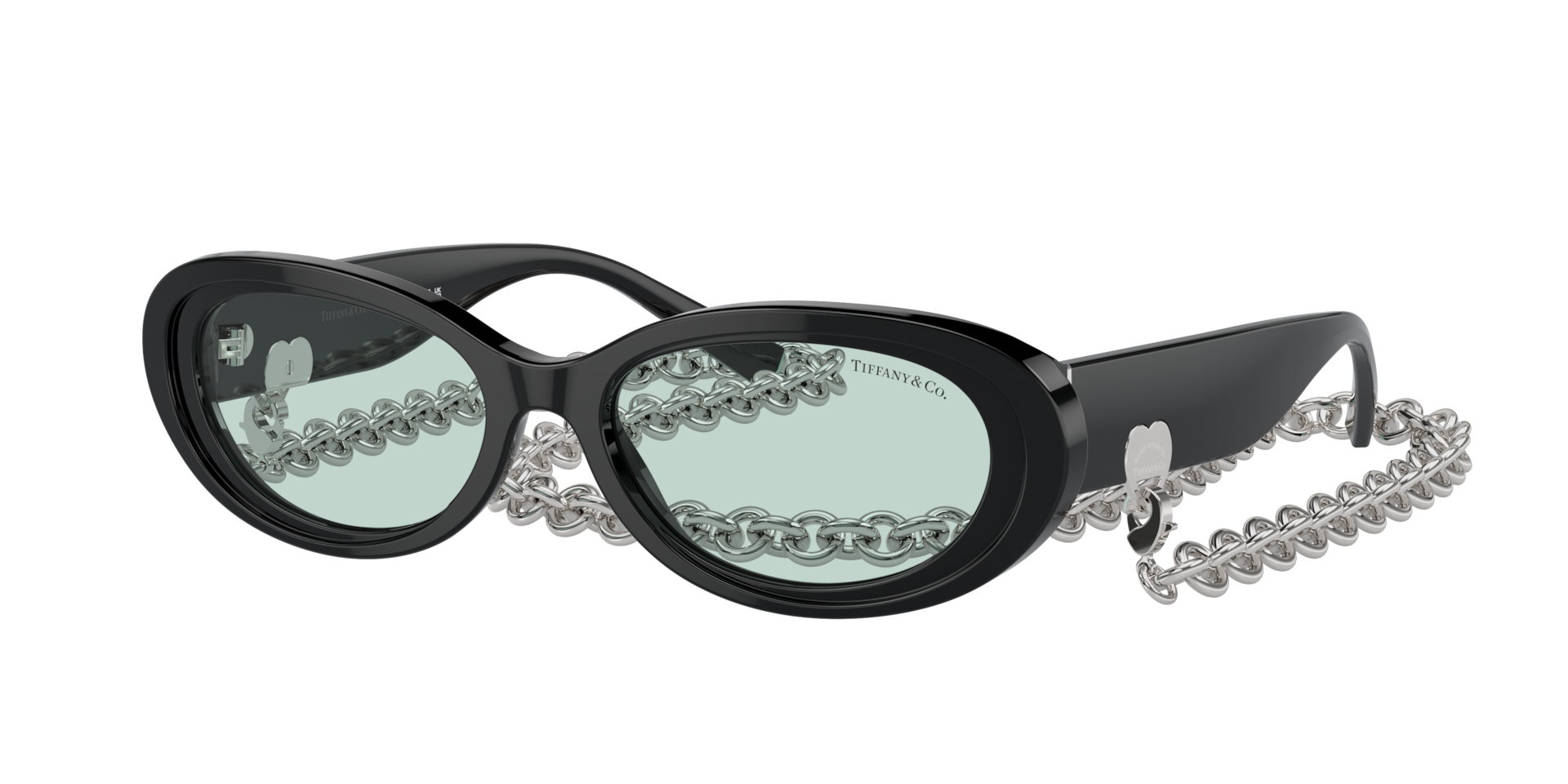 Tiffany & Co. TF4221 S (54 - 17) with Blue lenses and Black frame