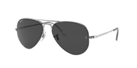 Ray-Ban Aviator Metal II XXL (62 - 14) with Black lenses and Grey