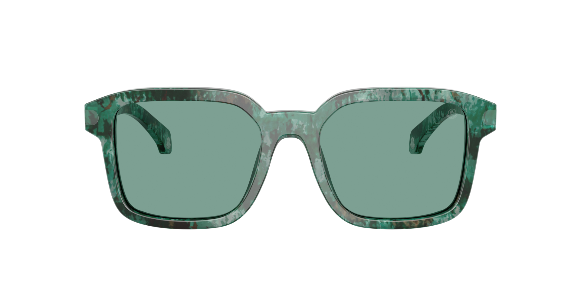 Moncler ME6006 Quaderna XL (53 - 19) with Green lenses and Brown