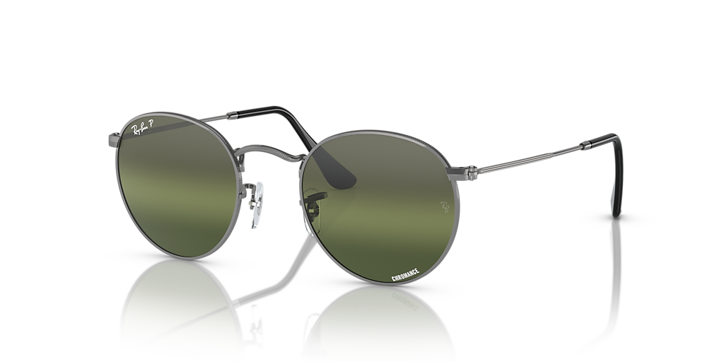 【最終値下げ】【美品】Ray-Ban RB3447 ラウンドG15 グリーン Ray-Ban Round Metal Polarized+ Lenses L (53 - 21) with Green