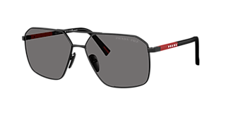 Prada Linea Rossa PS 54ZS XXL (60 - 17) with Grey lenses and Black