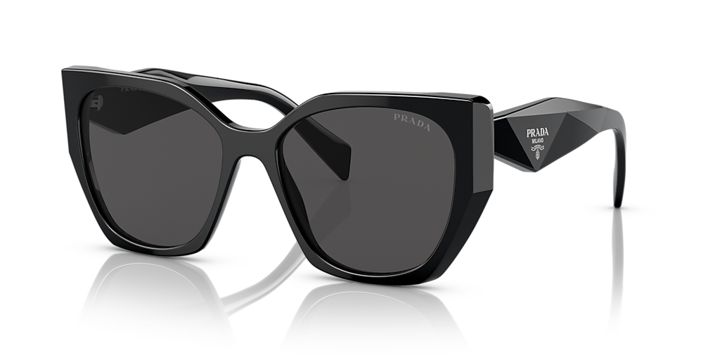 Prada PR 19ZS M (55 - 17) with Grey lenses and Black frame